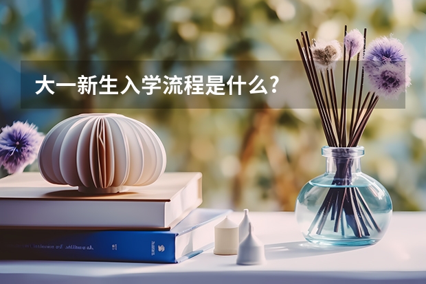 大一新生入学流程是什么?