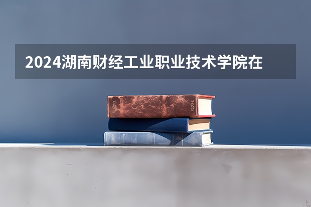 2024湖南财经工业职业技术学院在辽宁招生计划表