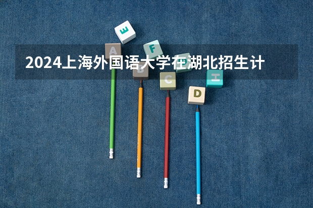 2024上海外国语大学在湖北招生计划表