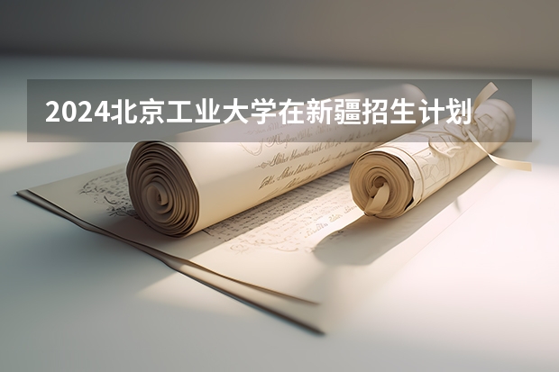 2024北京工业大学在新疆招生计划表
