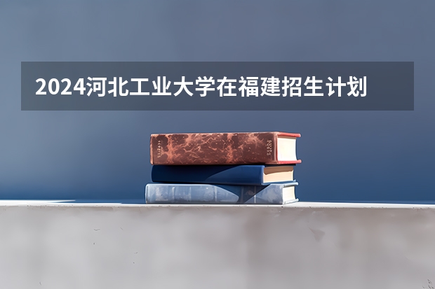 2024河北工业大学在福建招生计划表