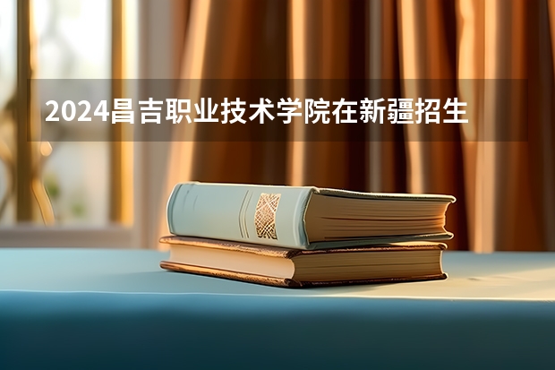 2024昌吉职业技术学院在新疆招生计划表