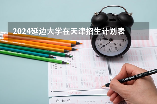2024延边大学在天津招生计划表
