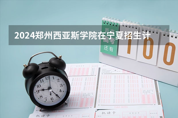 2024郑州西亚斯学院在宁夏招生计划表