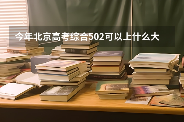 今年北京高考综合502可以上什么大学