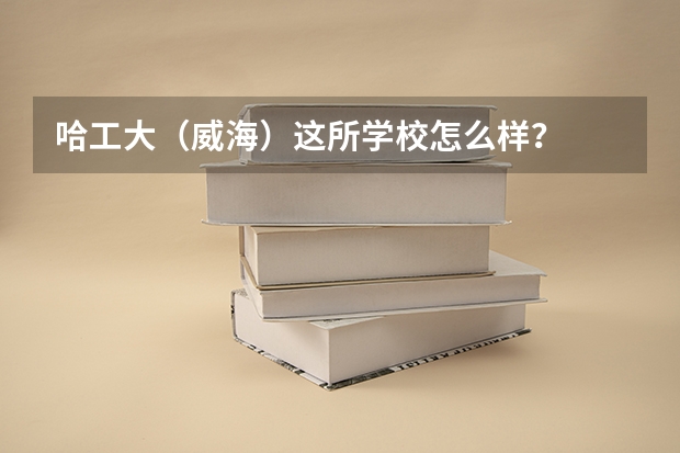 哈工大(威海)这所学校怎么样?