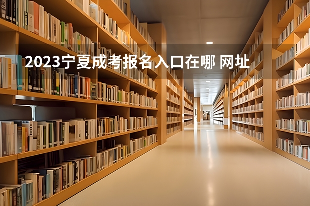 2023宁夏成考报名入口在哪 网址是什么？