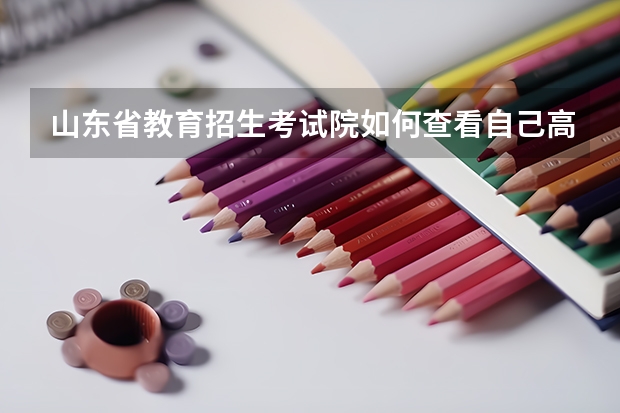 山东省教育招生考试院如何查看自己高考准考证信息