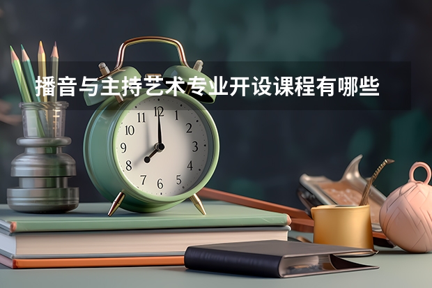 播音与主持艺术专业开设课程有哪些 考研方向是什么