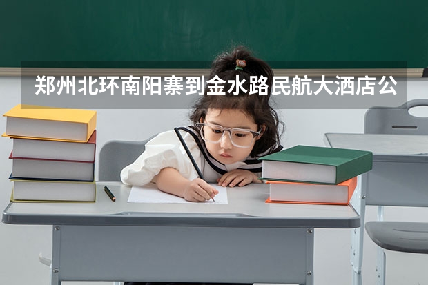 郑州北环南阳寨到金水路民航大洒店公交 黄河路南阳路这么到金水路民航路公交