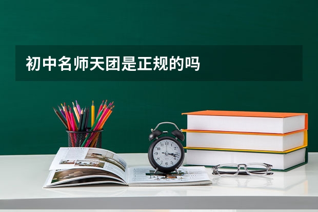 初中名师天团是正规的吗
