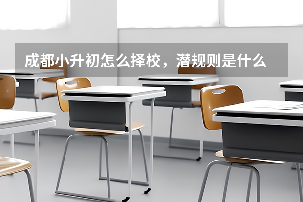 成都小升初怎么择校，潜规则是什么