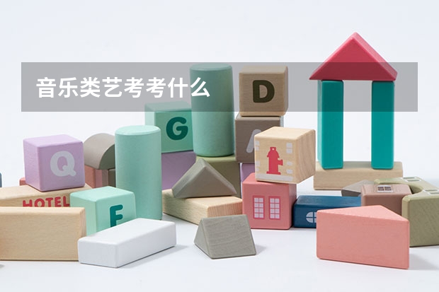 音乐类艺考考什么