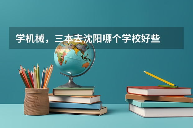 学机械，三本去沈阳哪个学校好些