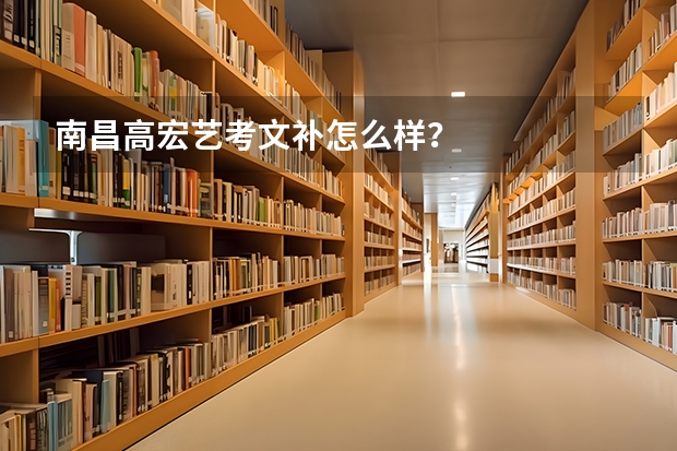 南昌高宏艺考文补怎么样？