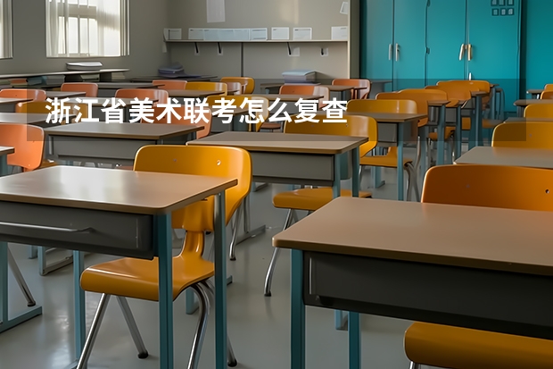 浙江省美术联考怎么复查