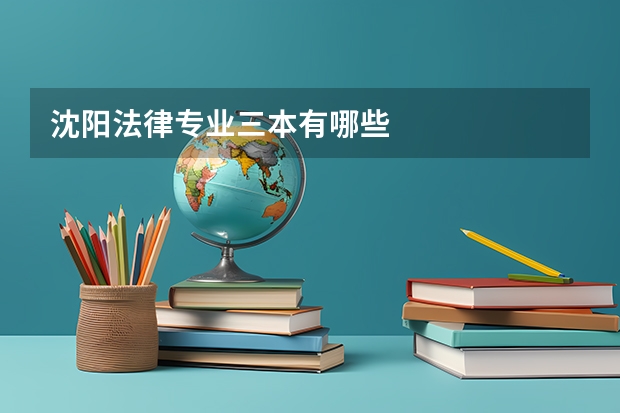 沈阳法律专业三本有哪些