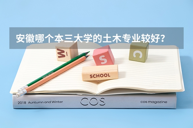 安徽哪个本三大学的土木专业较好？