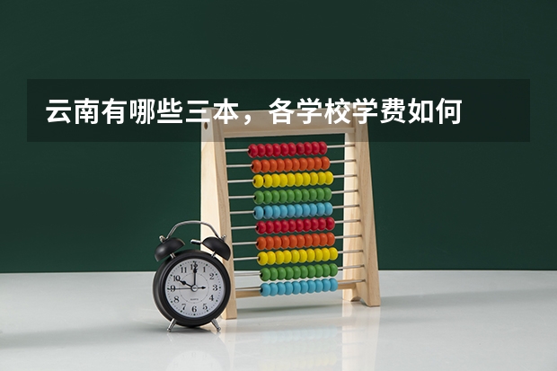 云南有哪些三本，各学校学费如何