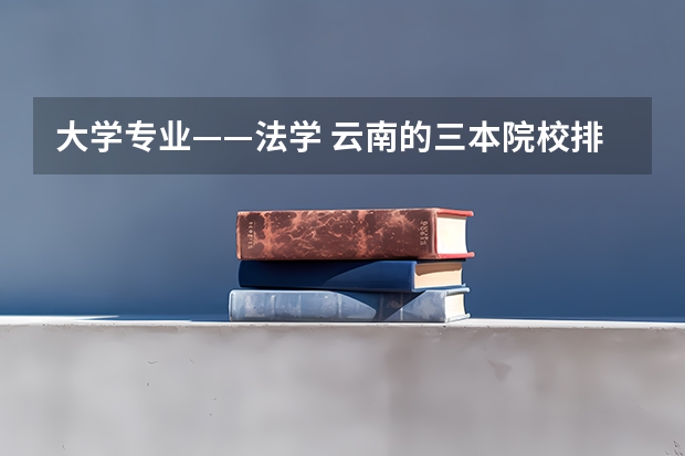 大学专业——法学 云南的三本院校排名