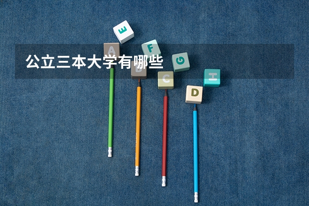 公立三本大学有哪些