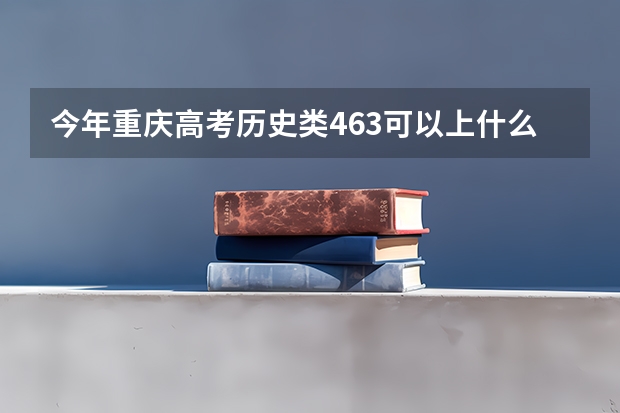 今年重庆高考历史类463可以上什么大学
