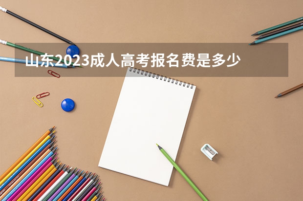 山东2023成人高考报名费是多少